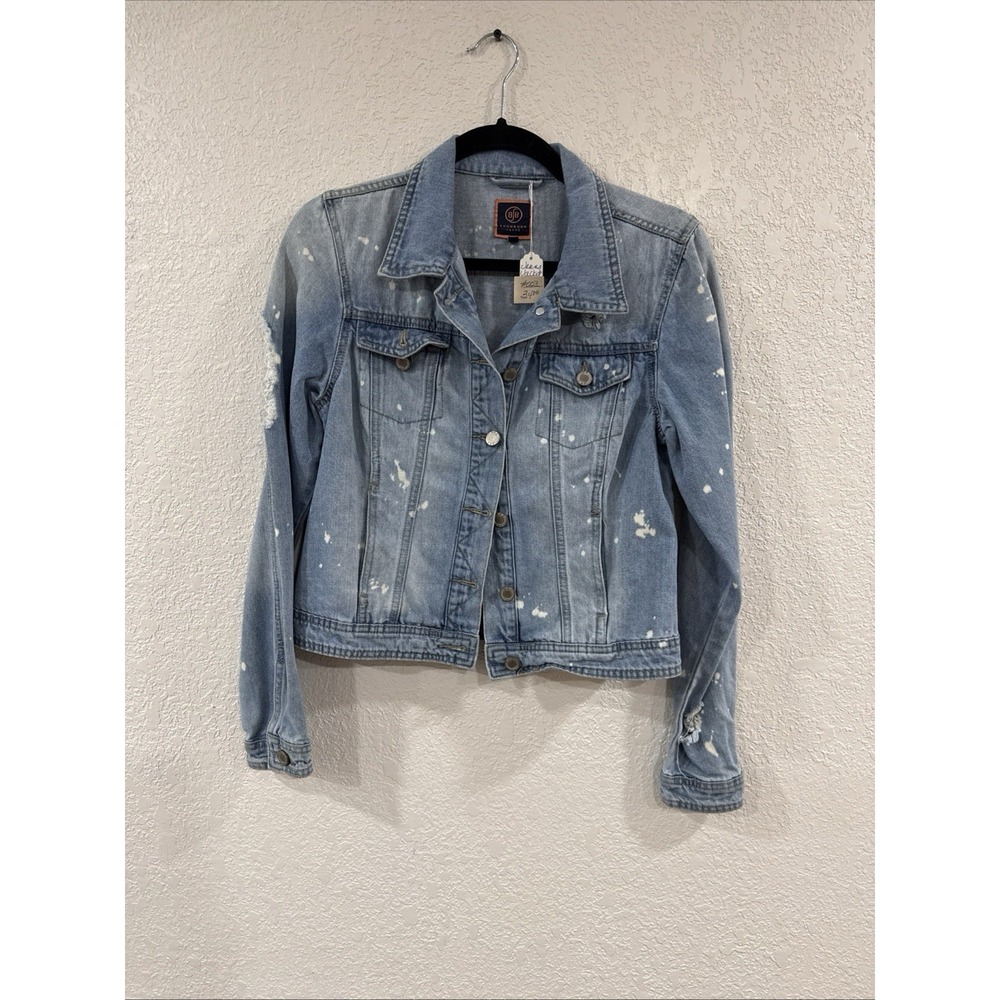 Vintage BOOM BOOM JEANS Vintage Denim Distressed  Faded Jean Jacket Small